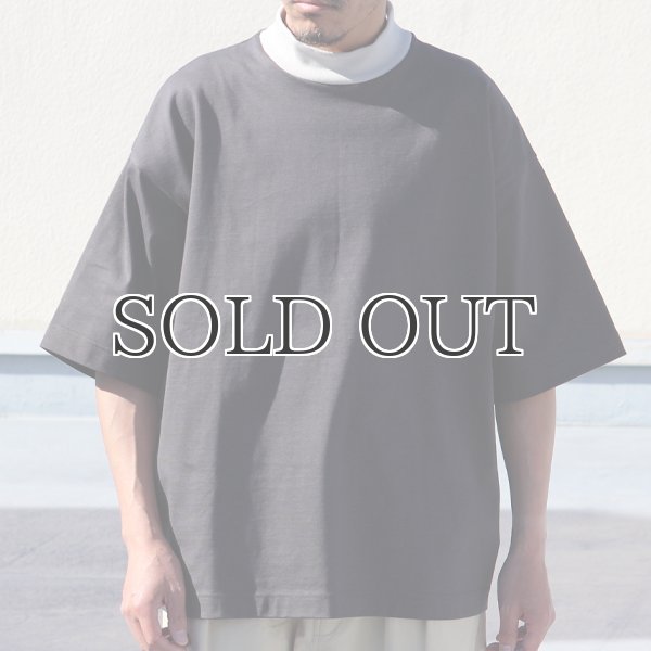 画像14: ヘビーウェイト プレーティング天竺(11オンス)モック ツートーンネック ハーフスリーブ Tシャツ【MADE IN JAPAN】『日本製』/ Upscape Audience (14)