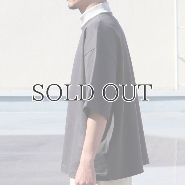 画像16: ヘビーウェイト プレーティング天竺(11オンス)モック ツートーンネック ハーフスリーブ Tシャツ【MADE IN JAPAN】『日本製』/ Upscape Audience (16)