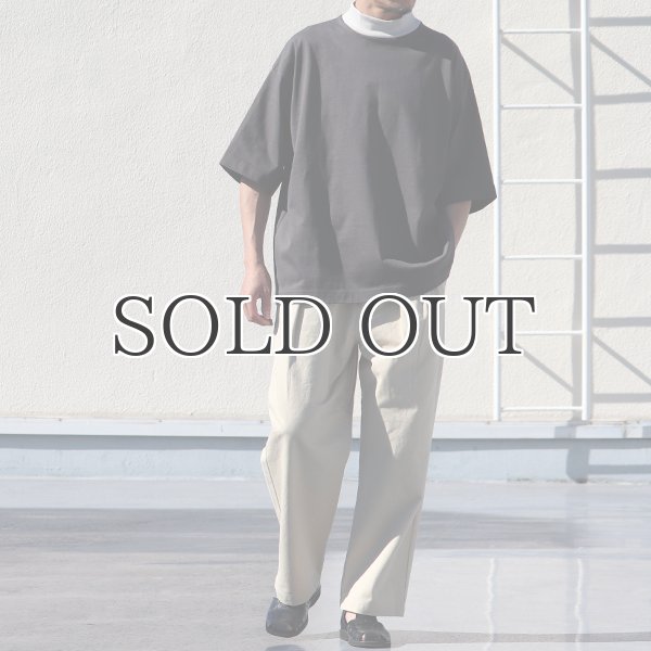 画像17: ヘビーウェイト プレーティング天竺(11オンス)モック ツートーンネック ハーフスリーブ Tシャツ【MADE IN JAPAN】『日本製』/ Upscape Audience (17)