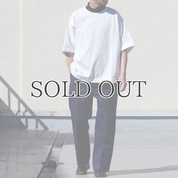 画像9: ヘビーウェイト プレーティング天竺(11オンス)モック ツートーンネック ハーフスリーブ Tシャツ【MADE IN JAPAN】『日本製』/ Upscape Audience (9)