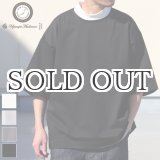 画像: ヘビーウェイト プレーティング天竺（11オンス）モック ツートーンネック ハーフスリーブ Tシャツ【MADE IN JAPAN】『日本製』/ Upscape Audience