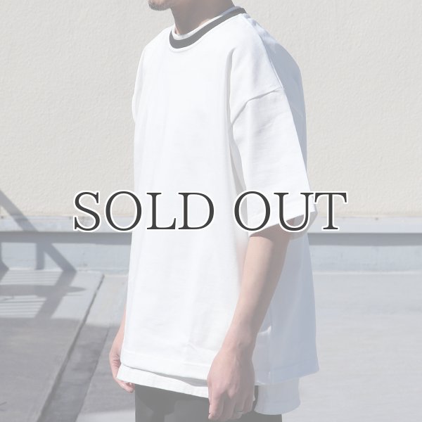 画像12: ヘビーウェイト プレーティング天竺(11オンス)クルー ツートーンネック ハーフスリーブ Tシャツ【MADE IN JAPAN】『日本製』/ Upscape Audience (12)