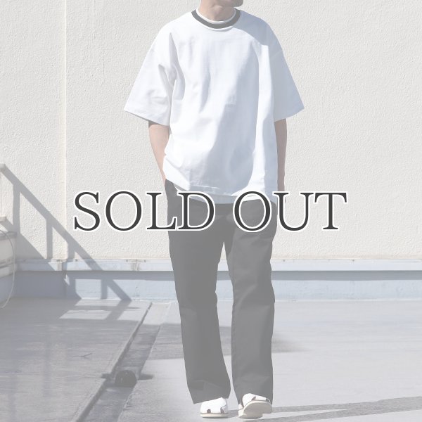 画像13: ヘビーウェイト プレーティング天竺(11オンス)クルー ツートーンネック ハーフスリーブ Tシャツ【MADE IN JAPAN】『日本製』/ Upscape Audience (13)