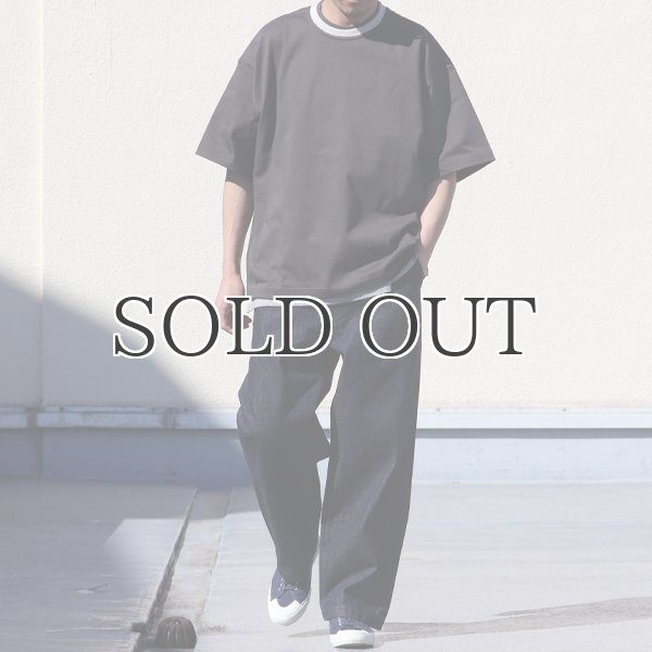 画像5: ヘビーウェイト プレーティング天竺(11オンス)クルー ツートーンネック ハーフスリーブ Tシャツ【MADE IN JAPAN】『日本製』/ Upscape Audience (5)