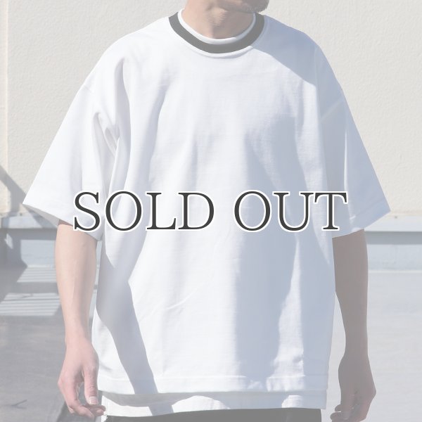 画像10: ヘビーウェイト プレーティング天竺(11オンス)クルー ツートーンネック ハーフスリーブ Tシャツ【MADE IN JAPAN】『日本製』/ Upscape Audience (10)