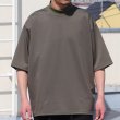 画像3: ハイゲージシャンブレー ダブルニット モックネック ハーフスリーブ リバーシブル Tシャツ【MADE IN JAPAN】『日本製』/ Upscape Audience (3)