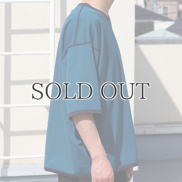 画像6: ハイゲージシャンブレー ダブルニット クルー ネック ハーフスリーブ リバーシブル Tシャツ【MADE IN JAPAN】『日本製』/ Upscape Audience (6)