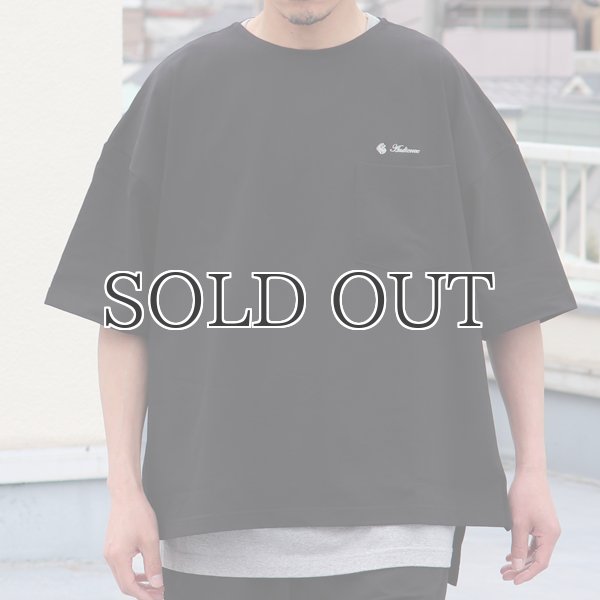 画像12: VORTEX 8オンス（MVS天竺）サイドスリット ブランドロゴ刺繍付き ハーフスリーブ ボクシーAライン Tee【MADE IN JAPAN】『日本製』/ Upscape Audience (12)