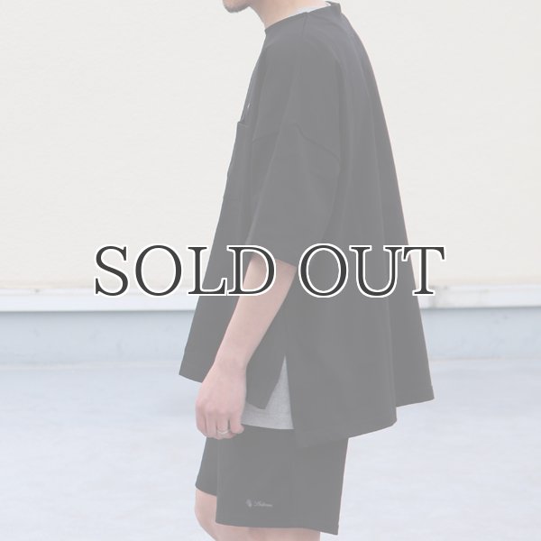 画像13: VORTEX 8オンス（MVS天竺）サイドスリット ブランドロゴ刺繍付き ハーフスリーブ ボクシーAライン Tee【MADE IN JAPAN】『日本製』/ Upscape Audience (13)