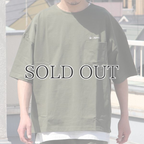 画像14: VORTEX 8オンス（MVS天竺）サイドスリット ブランドロゴ刺繍付き ハーフスリーブ ボクシーAライン Tee【MADE IN JAPAN】『日本製』/ Upscape Audience (14)