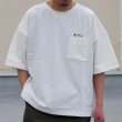 画像3: VORTEX 8オンス（MVS天竺）サイドスリット ブランドロゴ刺繍付き ハーフスリーブ ボクシーAライン Tee【MADE IN JAPAN】『日本製』/ Upscape Audience (3)