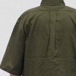 画像14: 綿麻ワッシャーキャンバス ボタンダウン ボクシーAライン ハーフスリーブシャツ【MADE IN JAPAN】『日本製』/ Upscape Audience (14)