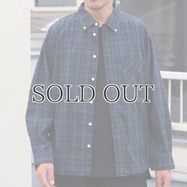 画像2: ワンウォッシュ ボタンダウン L/S テーパードシャツ【MADE IN JAPAN】『日本製』/ Upscape Audience (2)
