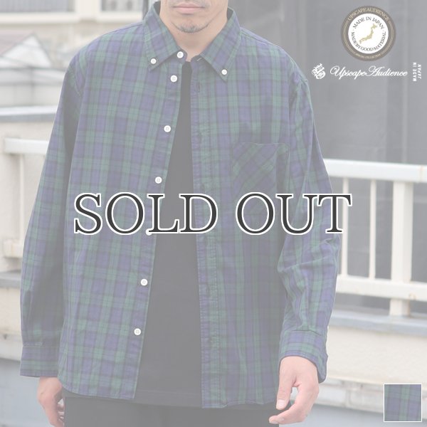 画像1: ワンウォッシュ ボタンダウン L/S テーパードシャツ【MADE IN JAPAN】『日本製』/ Upscape Audience (1)