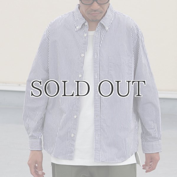 画像4: ワンウォッシュ ボタンダウン L/S テーパードシャツ【MADE IN JAPAN】『日本製』/ Upscape Audience (4)