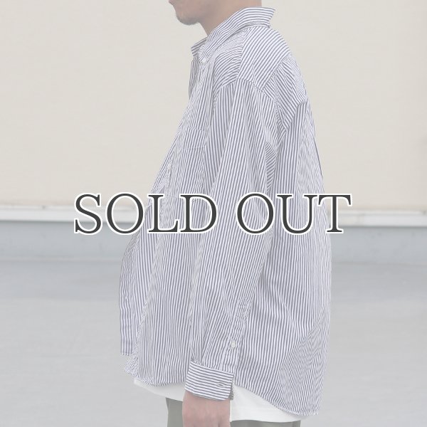 画像5: ワンウォッシュ ボタンダウン L/S テーパードシャツ【MADE IN JAPAN】『日本製』/ Upscape Audience (5)