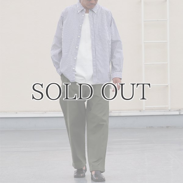 画像8: ワンウォッシュ ボタンダウン L/S テーパードシャツ【MADE IN JAPAN】『日本製』/ Upscape Audience (8)