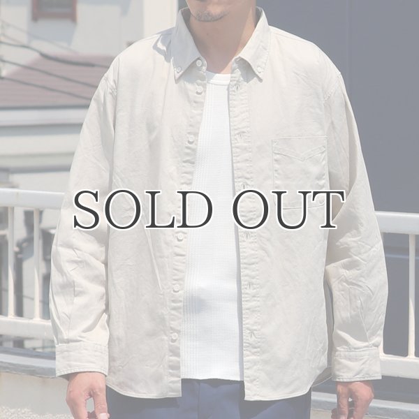 画像2: ワンウォッシュ ボタンダウン L/S テーパードシャツ【MADE IN JAPAN】『日本製』/ Upscape Audience (2)