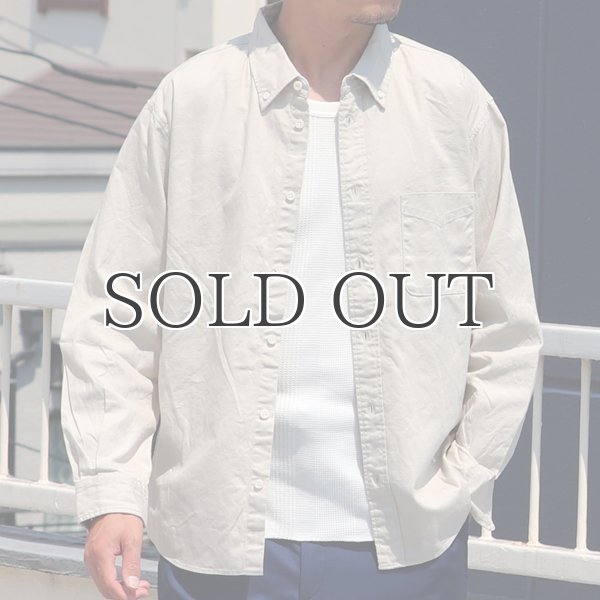 画像3: ワンウォッシュ ボタンダウン L/S テーパードシャツ【MADE IN JAPAN】『日本製』/ Upscape Audience (3)