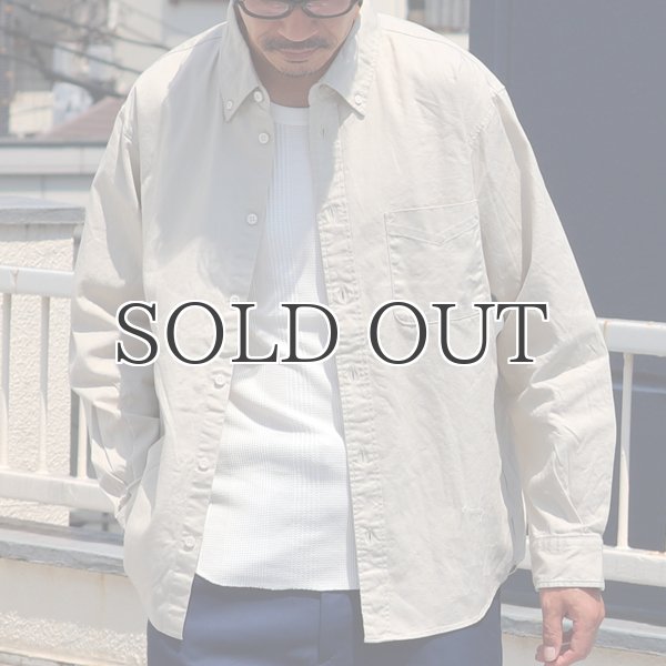 画像4: ワンウォッシュ ボタンダウン L/S テーパードシャツ【MADE IN JAPAN】『日本製』/ Upscape Audience (4)