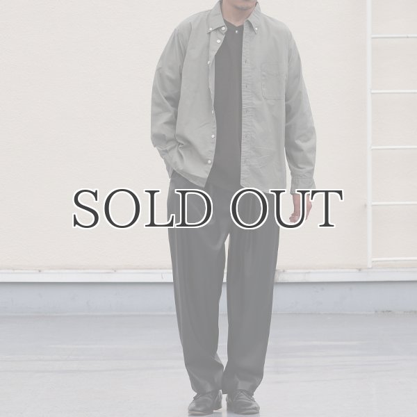 画像8: ワンウォッシュ ボタンダウン L/S テーパードシャツ【MADE IN JAPAN】『日本製』/ Upscape Audience (8)