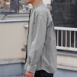 画像15: ワンウォッシュ バンドカラー L/S テーパードシャツ【MADE IN JAPAN】『日本製』/ Upscape Audience (15)