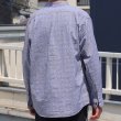 画像5: ワンウォッシュ バンドカラー L/S テーパードシャツ【MADE IN JAPAN】『日本製』/ Upscape Audience (5)