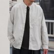 画像11: ワンウォッシュ バンドカラー L/S テーパードシャツ【MADE IN JAPAN】『日本製』/ Upscape Audience (11)