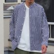 画像12: ワンウォッシュ バンドカラー L/S テーパードシャツ【MADE IN JAPAN】『日本製』/ Upscape Audience (12)