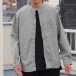 画像14: ワンウォッシュ バンドカラー L/S テーパードシャツ【MADE IN JAPAN】『日本製』/ Upscape Audience (14)