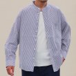 画像9: ワンウォッシュ バンドカラー L/S テーパードシャツ【MADE IN JAPAN】『日本製』/ Upscape Audience (9)