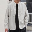 画像4: ワンウォッシュ バンドカラー L/S テーパードシャツ【MADE IN JAPAN】『日本製』/ Upscape Audience (4)