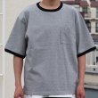 画像17: 丸胴ヘビーウェイト(度詰天竺）10オンス サイドスリット グラスポケ リンガーTシャツ【MADE IN JAPAN】『日本製』/ Upscape Audience (17)