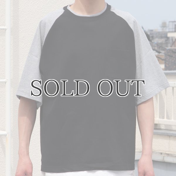 画像17: 丸胴ヘビーウェイト(度詰天竺）10オンス ラグラン ツートン BBアンダー Tシャツ【MADE IN JAPAN】『日本製』/ Upscape Audience (17)