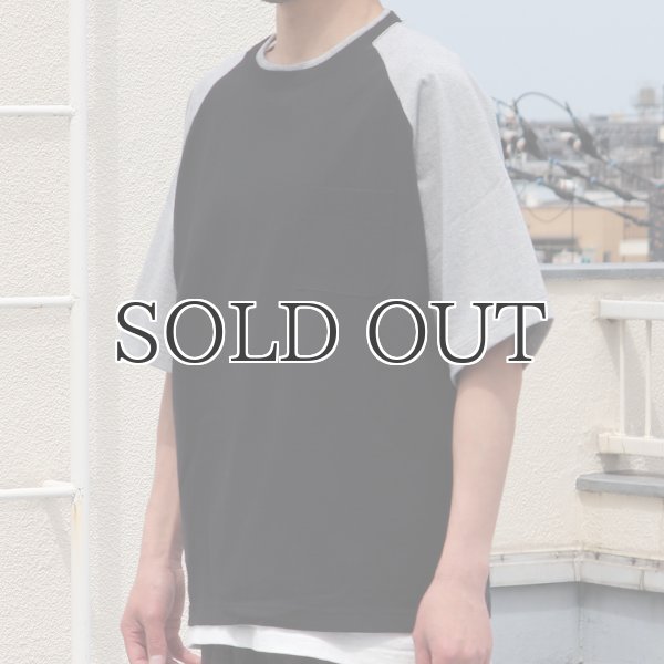 画像18: 丸胴ヘビーウェイト(度詰天竺）10オンス ラグラン ツートン BBアンダー Tシャツ【MADE IN JAPAN】『日本製』/ Upscape Audience (18)