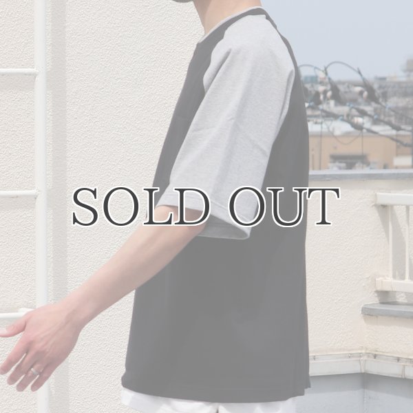 画像19: 丸胴ヘビーウェイト(度詰天竺）10オンス ラグラン ツートン BBアンダー Tシャツ【MADE IN JAPAN】『日本製』/ Upscape Audience (19)