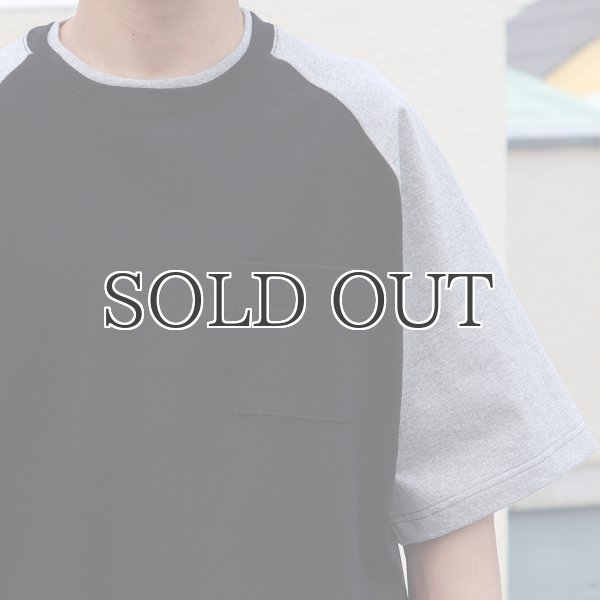 画像22: 丸胴ヘビーウェイト(度詰天竺）10オンス ラグラン ツートン BBアンダー Tシャツ【MADE IN JAPAN】『日本製』/ Upscape Audience (22)