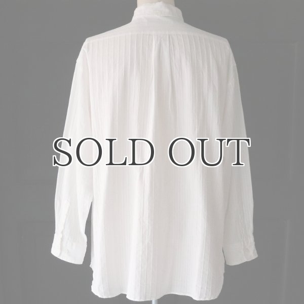 画像9: レノクロス（からみ織）ボタンダウン ボクシーAライン 長袖シャツ【MADE IN JAPAN】『日本製』/ Upscape Audience (9)