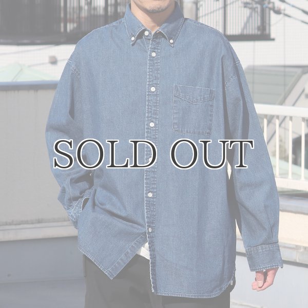 画像4: 「備後」 7オンス ムラデニム 釦ダウン ボク シーAライン 長袖シャツ【MADE IN JAPAN】『日本製』/ Upscape Audience (4)