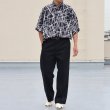 画像6: 「丹後」レーヨンライク ピーチファイユ ネオン&リーフパターン レギュラーカラー ハーフスリーブシャツ【MADE IN JAPAN】『日本製』/ Upscape Audience (6)