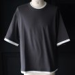 画像15: 「丹後」度詰天竺 (6オンス) フェイクレイヤード クルーネック ハーフスリーブ Tシャツ【MADE IN JAPAN】『日本製』/ Upscape Audience (15)