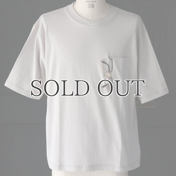 画像10: 「丹後」度詰天竺 (6オンス) グラスポケット付き オーバーラップ ハーフスリーブ Tシャツ【MADE IN JAPAN】『日本製』/ Upscape Audience (10)