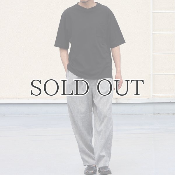 画像5: 「丹後」度詰天竺 (6オンス) グラスポケット付き オーバーラップ ハーフスリーブ Tシャツ【MADE IN JAPAN】『日本製』/ Upscape Audience (5)