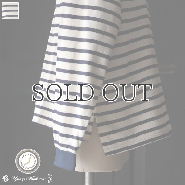 画像1: 「尾州」セーターライク天竺（6.5オンス） クルーネック サイドスリット  長袖 Tシャツ【MADE IN JAPAN】『日本製』/ Upscape Audience (1)