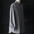 画像15: 播州織 ダンガリー レギュラーカラー ボクシーAライン 長袖ワークシャツ【MADE IN JAPAN】『日本製』/ Upscape Audience (15)