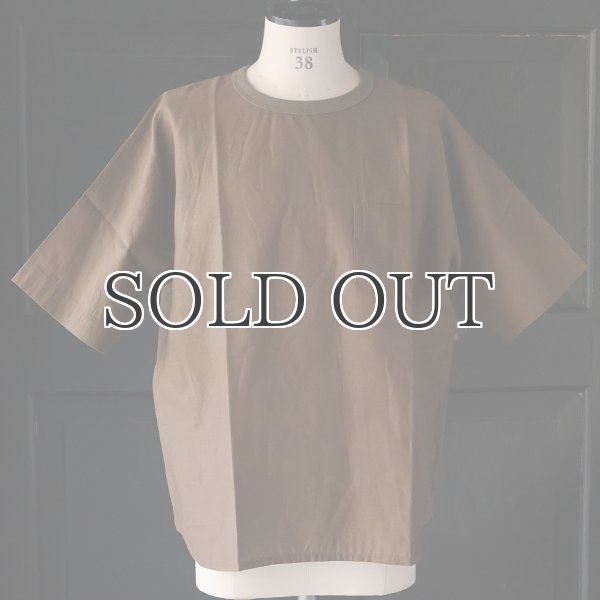 画像11: 「遠州」綿麻シーチング グラスポケット付 ヘムラウンド ハーフスリーブ フハクTシャツ【MADE IN JAPAN】『日本製』/ Upscape Audience (11)