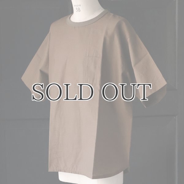 画像12: 「遠州」綿麻シーチング グラスポケット付 ヘムラウンド ハーフスリーブ フハクTシャツ【MADE IN JAPAN】『日本製』/ Upscape Audience (12)