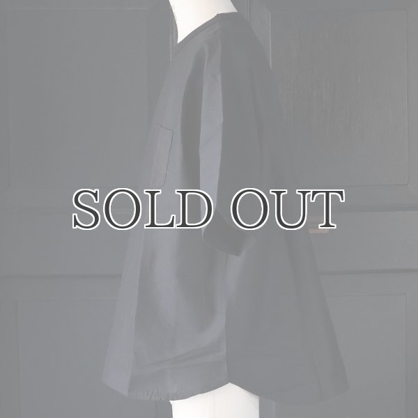 画像8: 「遠州」綿麻シーチング グラスポケット付 ヘムラウンド ハーフスリーブ フハクTシャツ【MADE IN JAPAN】『日本製』/ Upscape Audience (8)