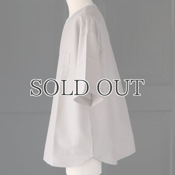 画像10: 「遠州」綿麻シーチング グラスポケット付 ヘムラウンド ハーフスリーブ フハクTシャツ【MADE IN JAPAN】『日本製』/ Upscape Audience (10)