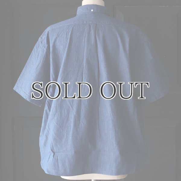 画像13: 「備後」 6オンス ムラデニム 釦ダウン ボク シーAライン ハーフスリーブシャツ【MADE IN JAPAN】『日本製』/ Upscape Audience (13)